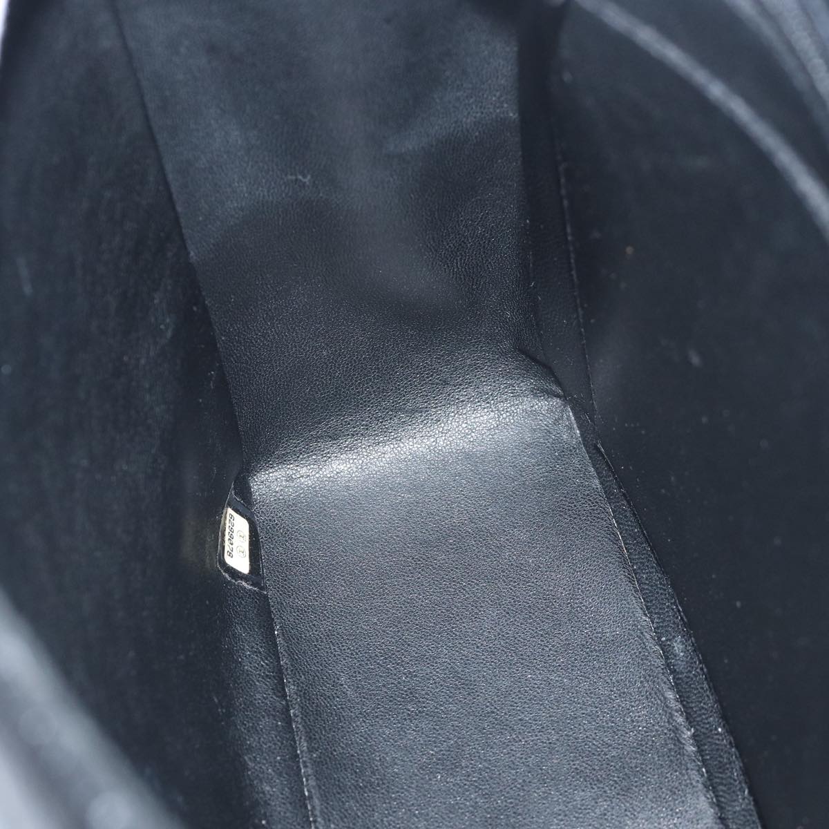 CHANEL Matelasse30 Turn Lock Chain Shoulder Bag Calf Skin Black CC Auth ar11992AV