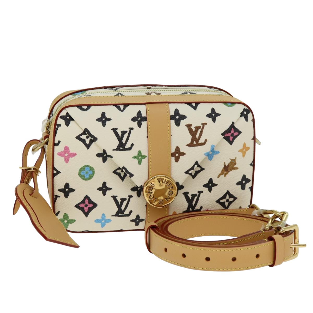 LOUIS VUITTON Craggy Envelope Messenger Isetan Open Only M25408 LV Auth ar12009SM