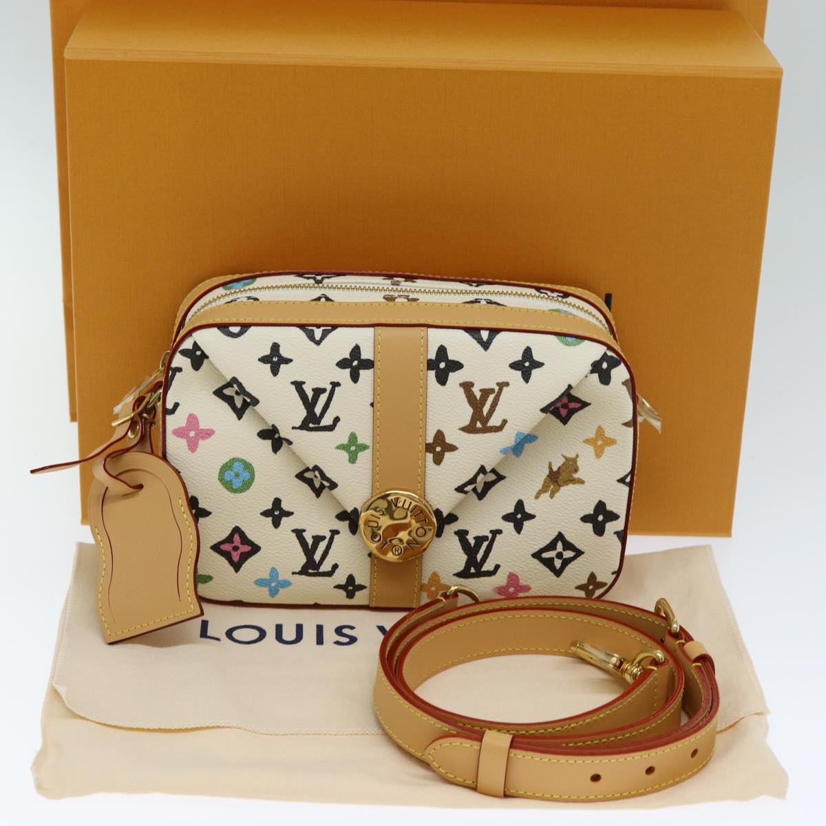 LOUIS VUITTON Craggy Envelope Messenger Isetan Open Only M25408 LV Auth ar12010SM