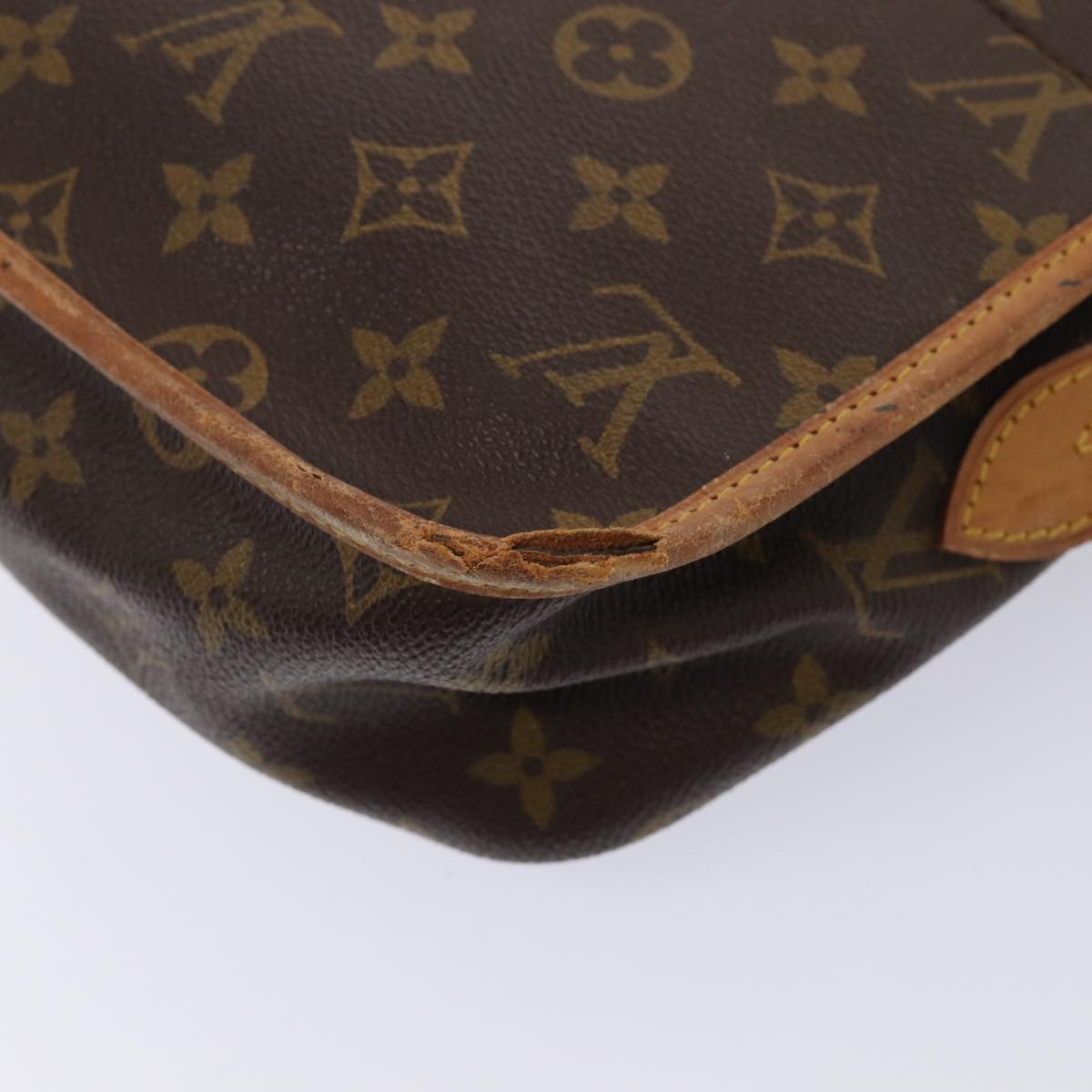 LOUIS VUITTON Monogram Gibeciere MM Shoulder Bag M42247 LV Auth ar12433