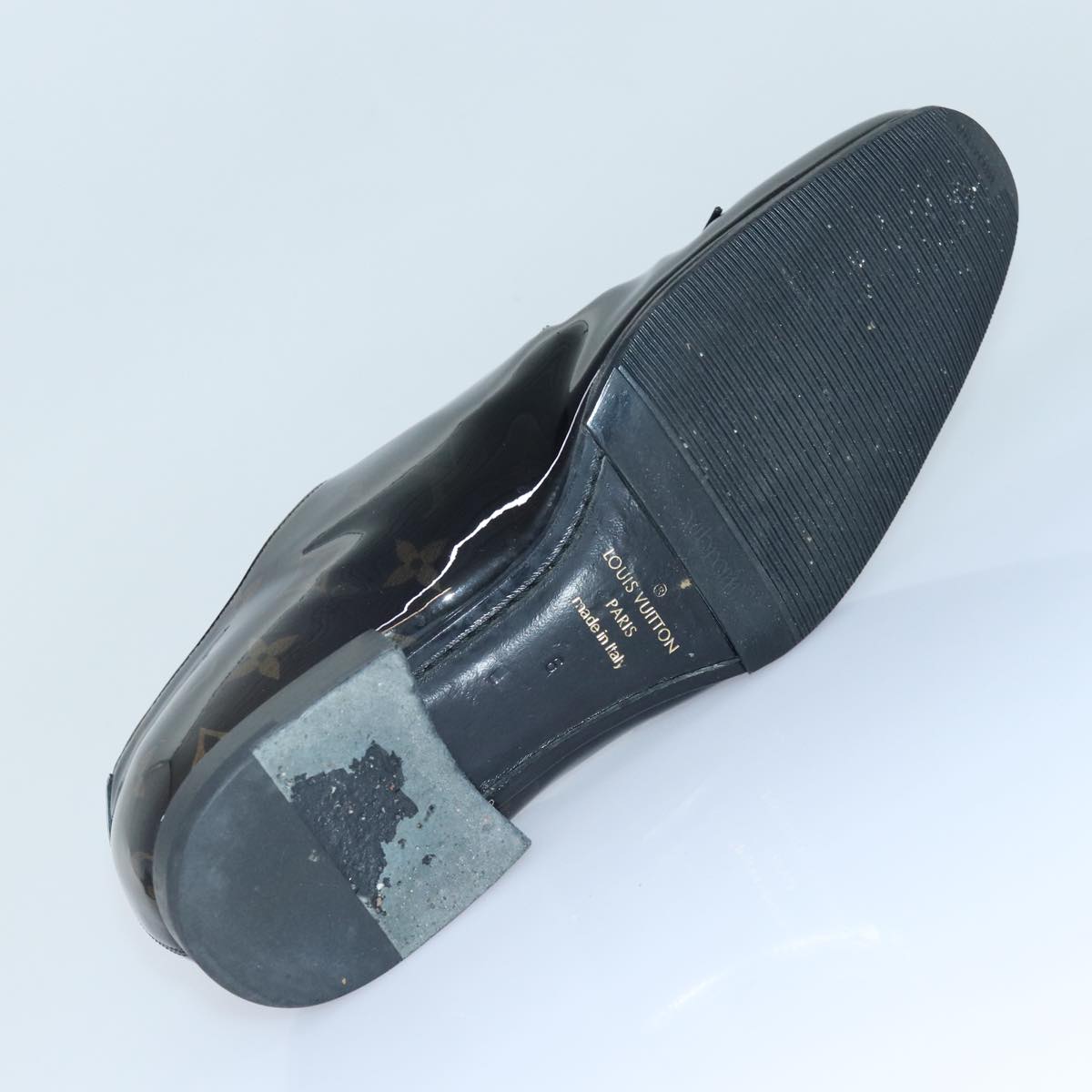 LOUIS VUITTON Monogram Richelieu Derby Shoes shoes Size 6 Brown LV Auth ar12448