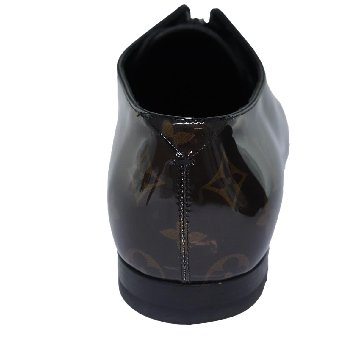 LOUIS VUITTON Monogram Richelieu Derby Shoes shoes Size 6 Brown LV Auth ar12448