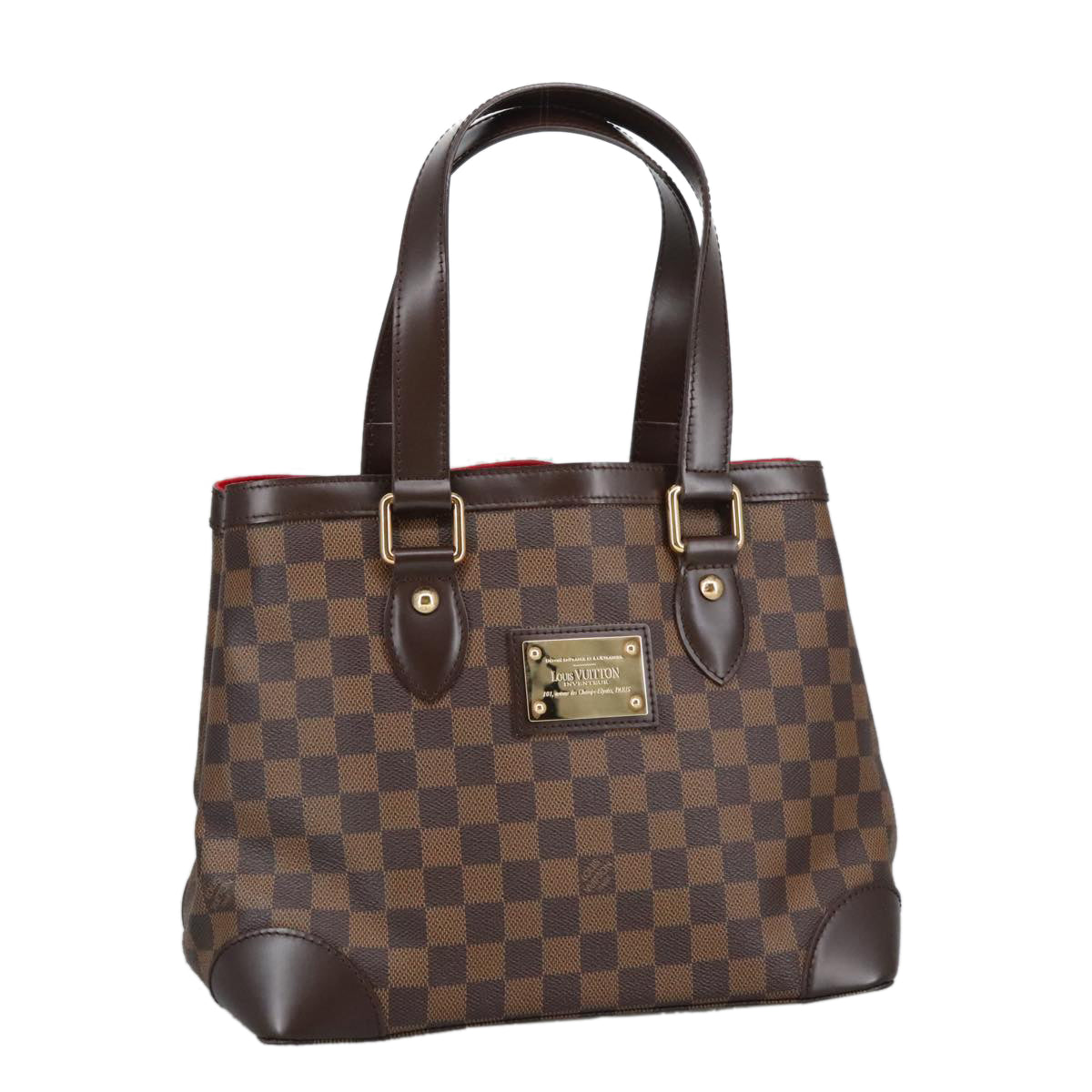LOUIS VUITTON Damier Ebene Hampstead PM Tote Bag N51205 LV Auth ar12896A