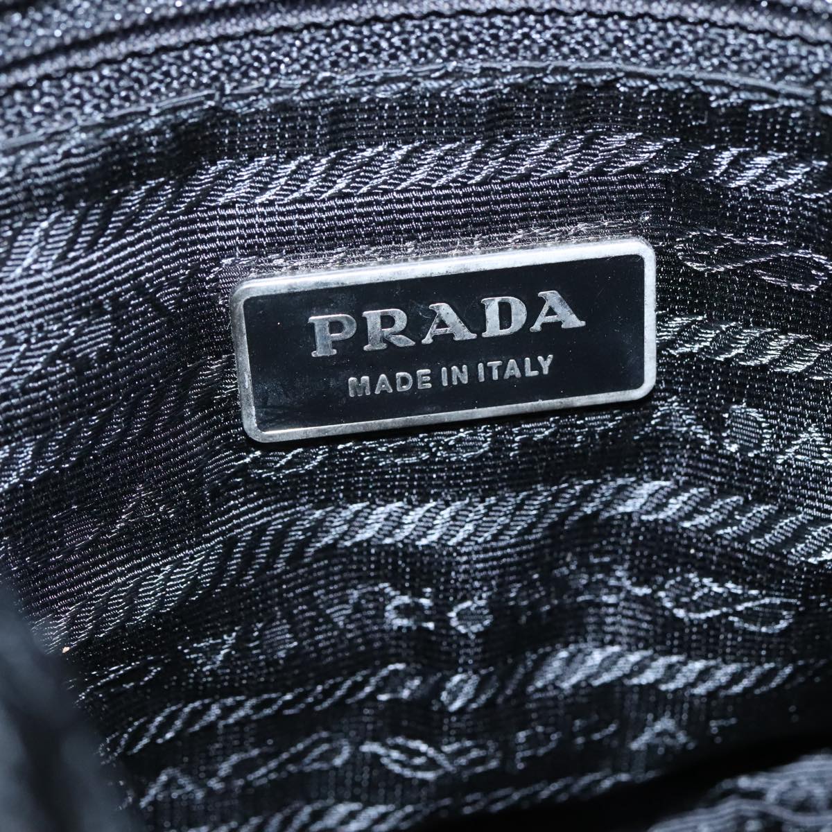 PRADA Shoulder Bag Nylon Black Auth ar13035