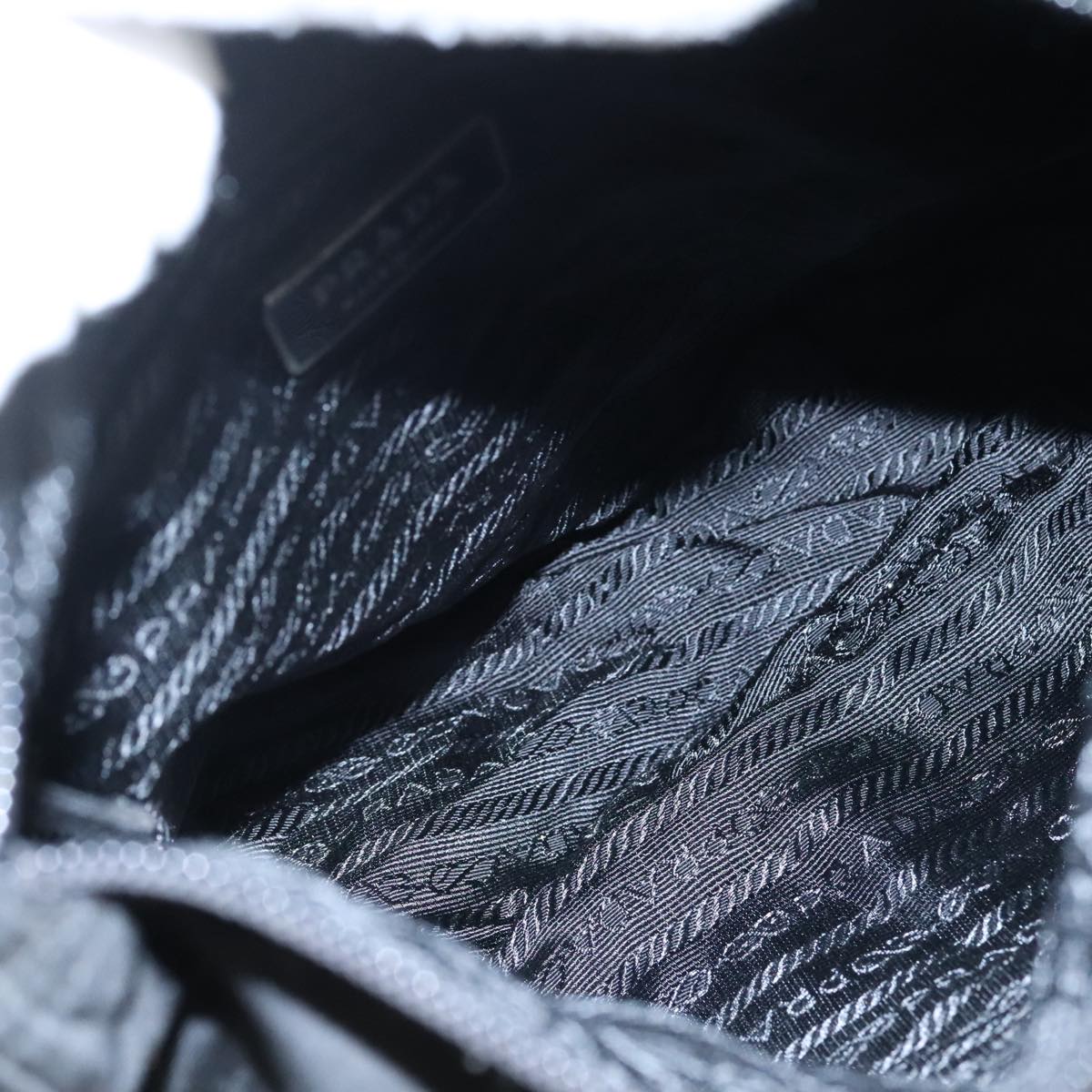 PRADA Shoulder Bag Nylon Black Auth ar13035