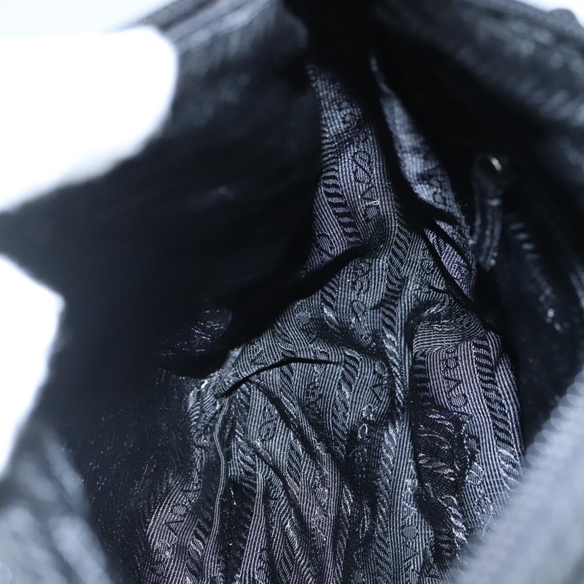 PRADA Shoulder Bag Nylon Black Auth ar13035