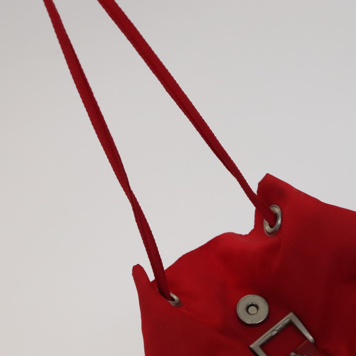 PRADA Backpack Nylon Red Auth ar13087