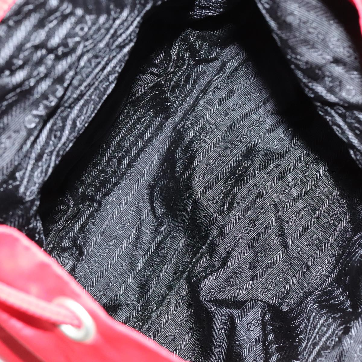 PRADA Backpack Nylon Red Auth ar13087