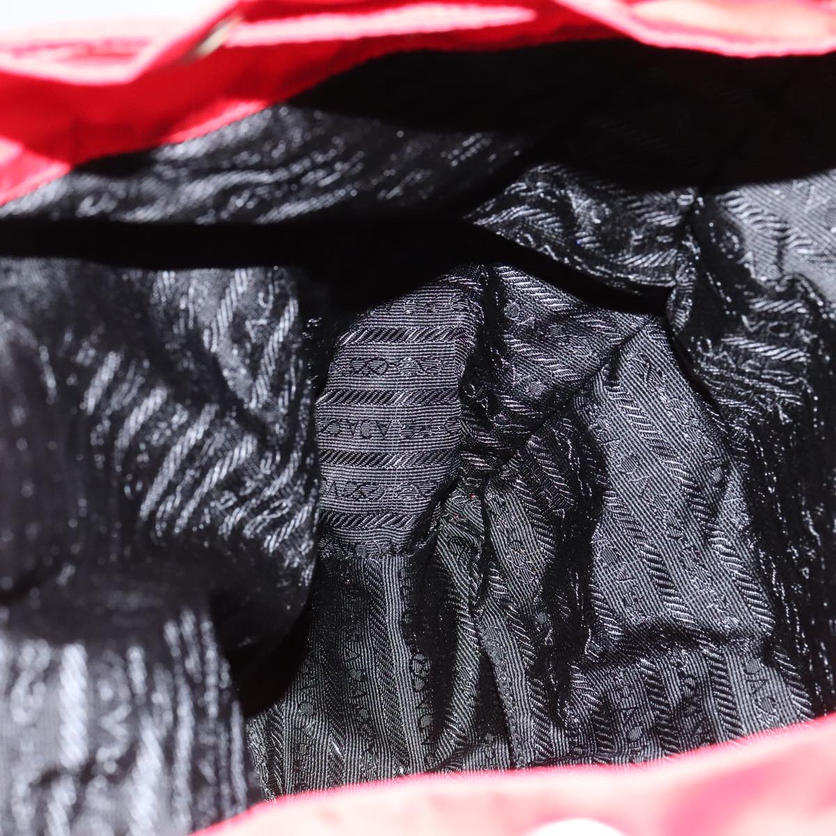 PRADA Backpack Nylon Red Auth ar13087