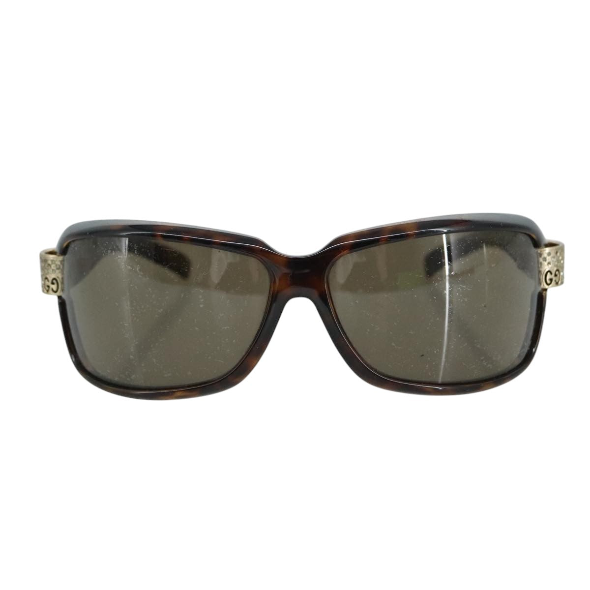 GUCCI Sunglasses plastic Brown Auth ar13104