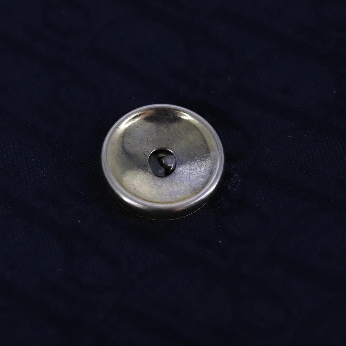 Christian Dior Trotter Canvas Chain Shoulder Bag Black Auth ar13108