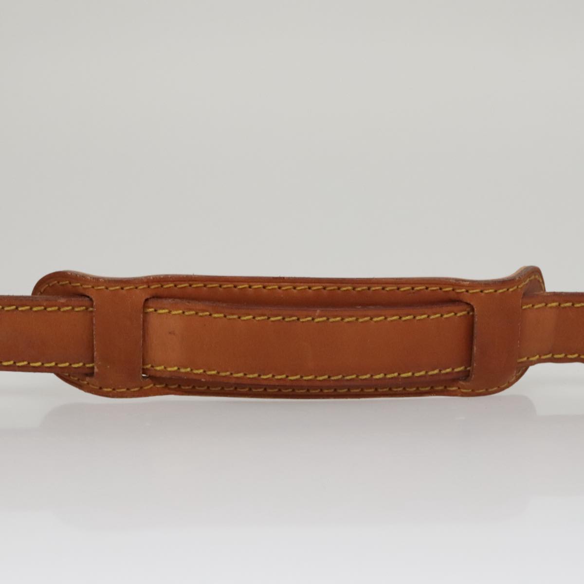 LOUIS VUITTON Adjustable Shoulder Strap Leather 31.1""-38.2"" Beige Auth ar13151