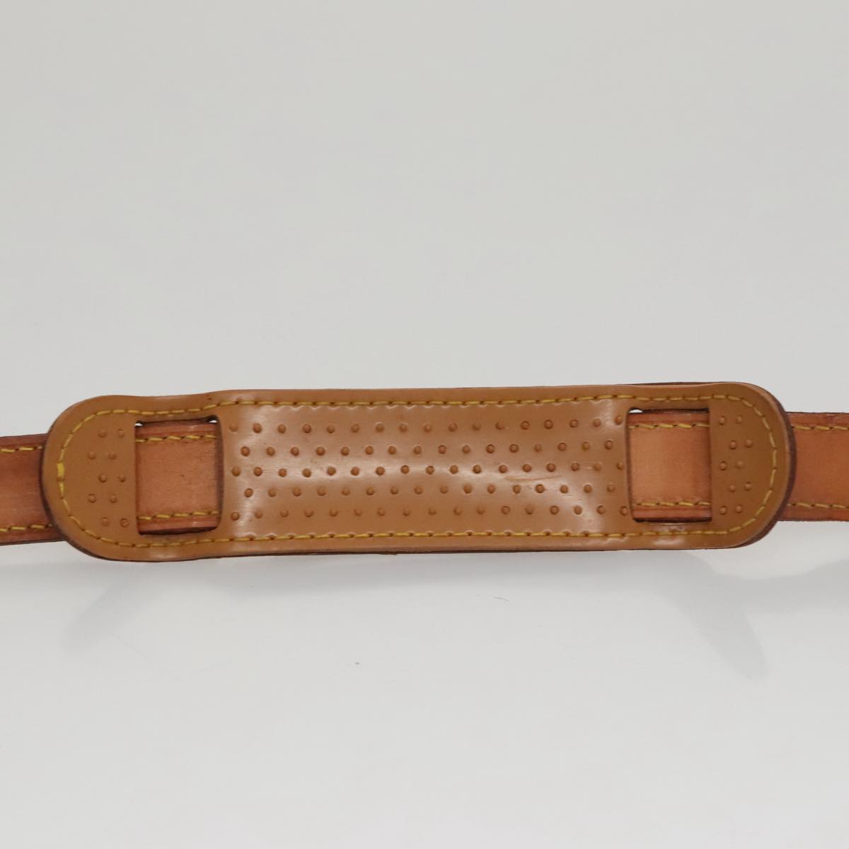LOUIS VUITTON Adjustable Shoulder Strap Leather 31.1""-38.2"" Beige Auth ar13151