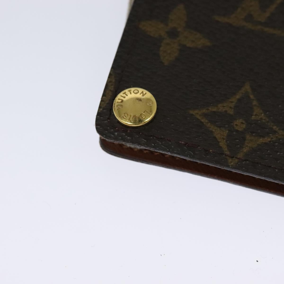 LOUIS VUITTON Monogram Porte Cartes Credit Pression Case M60937 LV Auth ar13218
