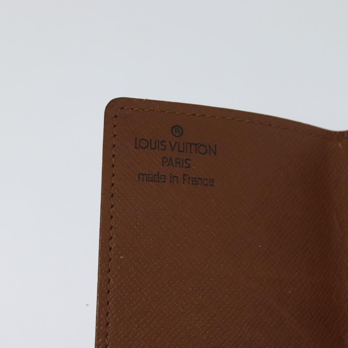 LOUIS VUITTON Monogram Porte Cartes Credit Pression Case M60937 LV Auth ar13218