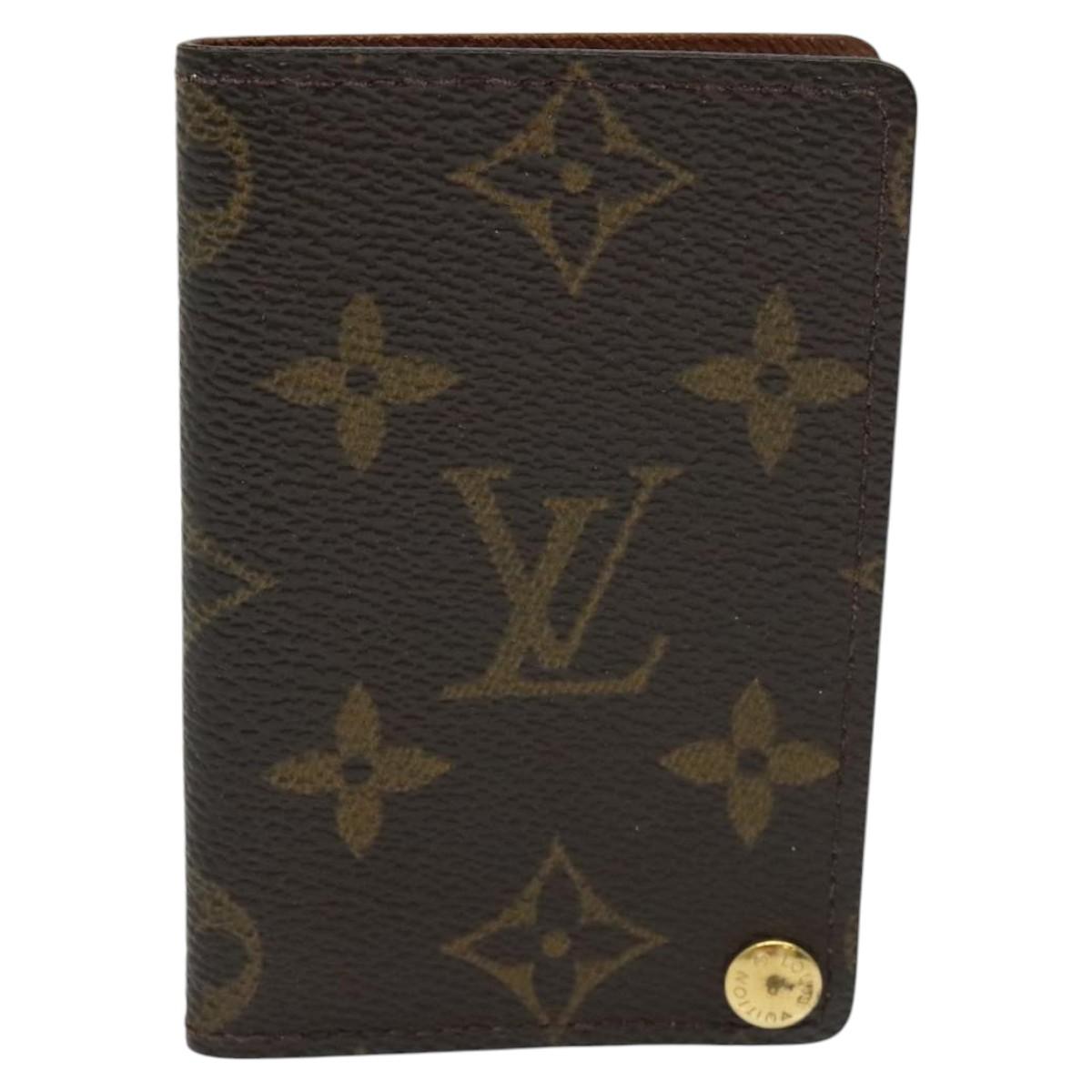 LOUIS VUITTON Monogram Porte Cartes Credit Pression Case M60937 LV Auth ar13218