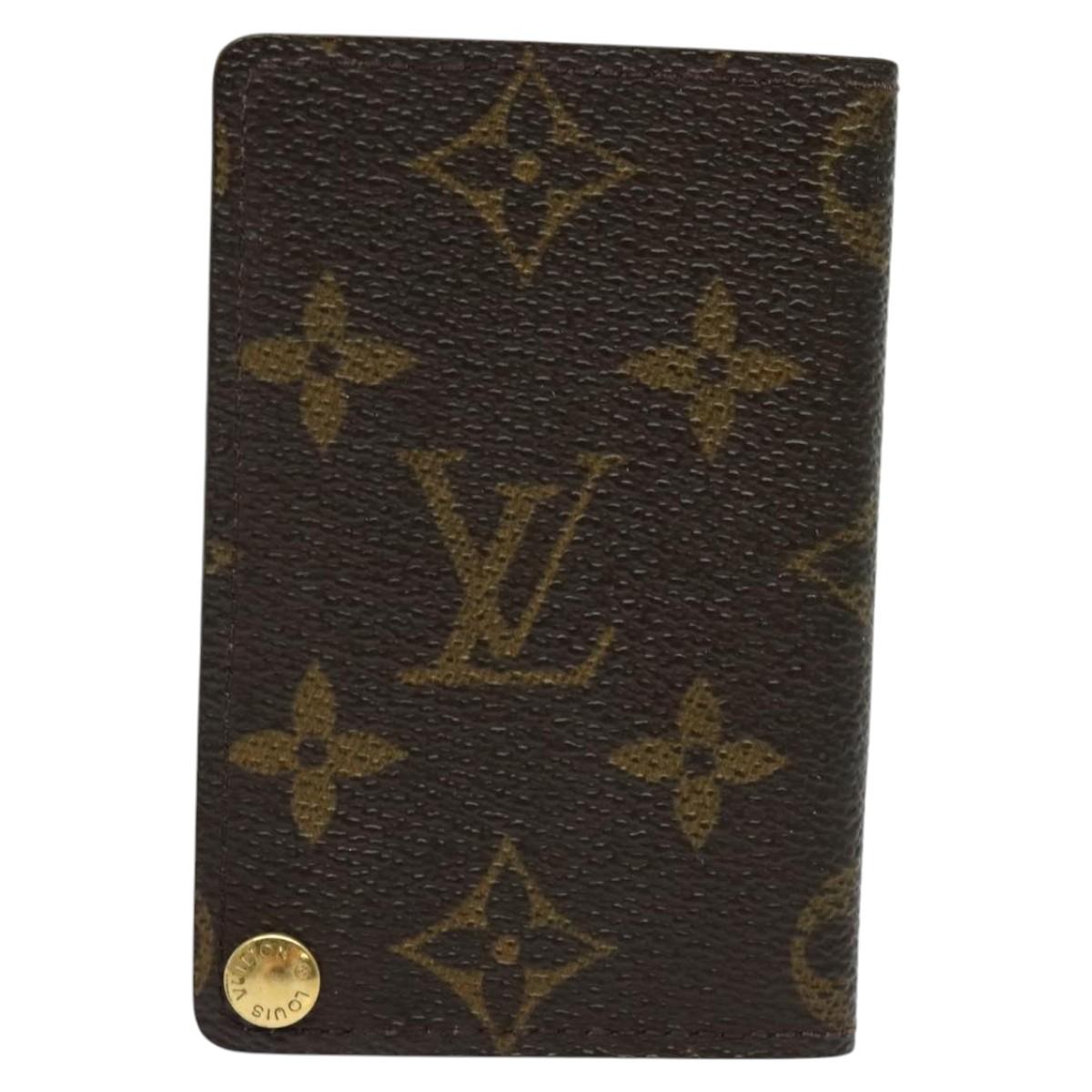 LOUIS VUITTON Monogram Porte Cartes Credit Pression Case M60937 LV Auth ar13218
