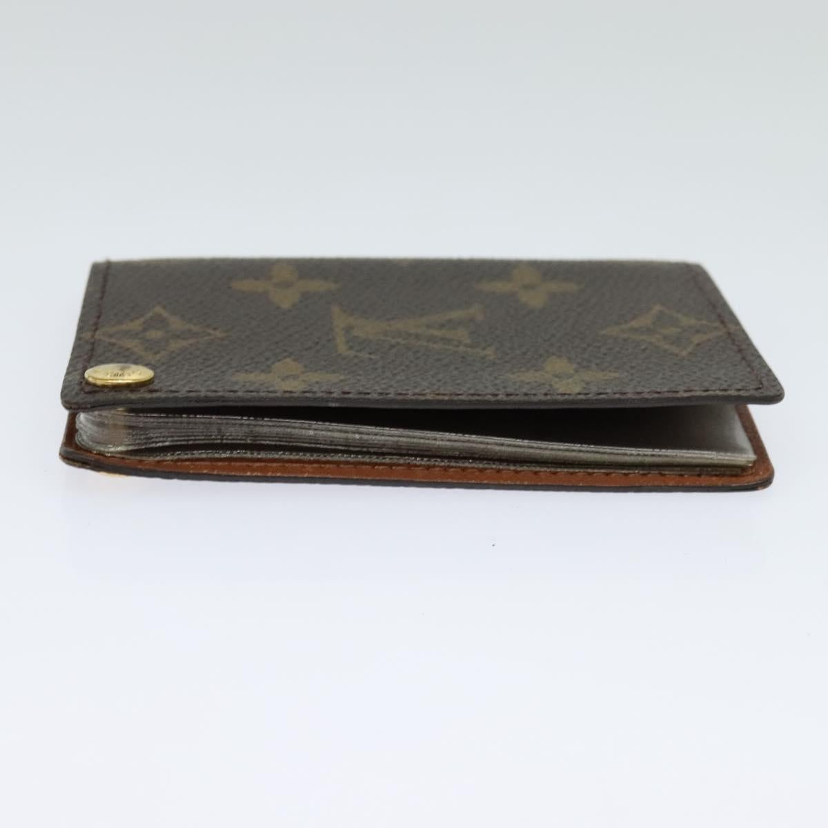 LOUIS VUITTON Monogram Porte Cartes Credit Pression Case M60937 LV Auth ar13218