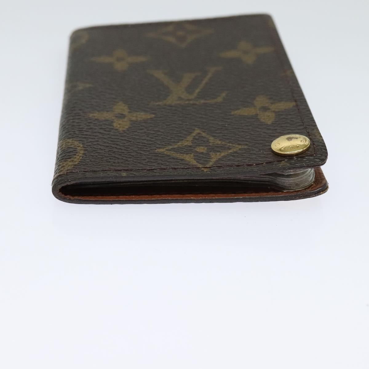 LOUIS VUITTON Monogram Porte Cartes Credit Pression Case M60937 LV Auth ar13218
