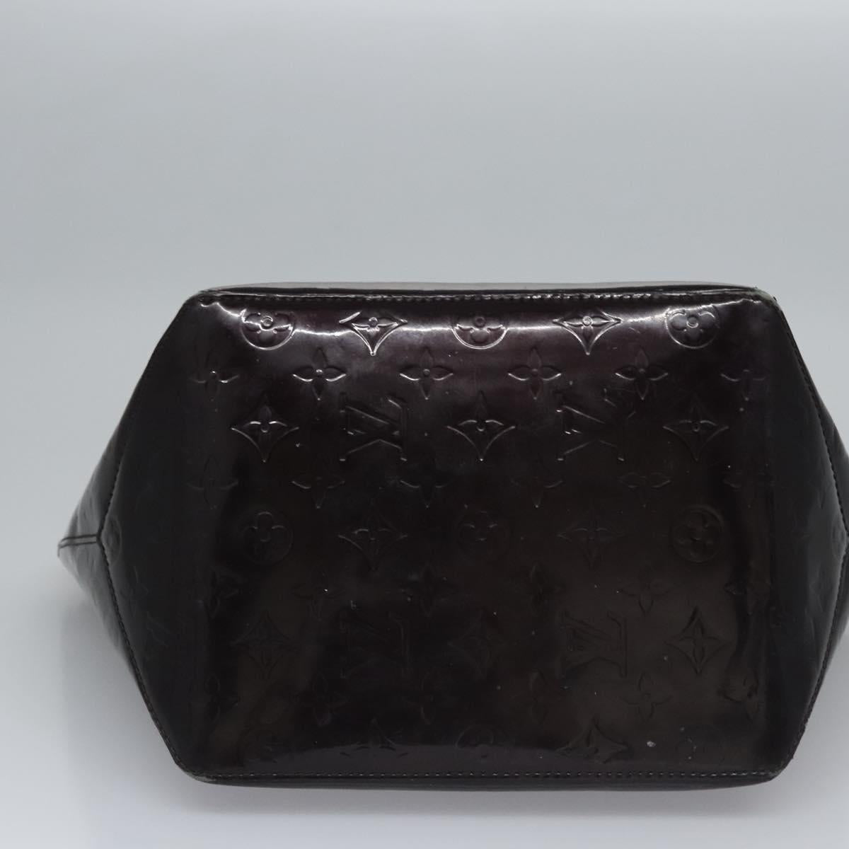 LOUIS VUITTON Monogram Vernis Bellevue PM Hand Bag Amarante M93585 Auth ar13243