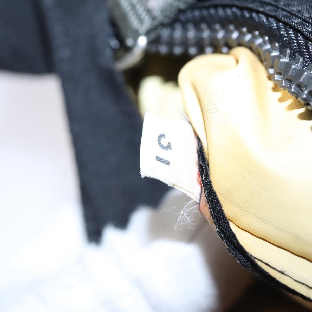 PRADA Sports Waist Bag Nylon Black Gray Silver Auth ar13262