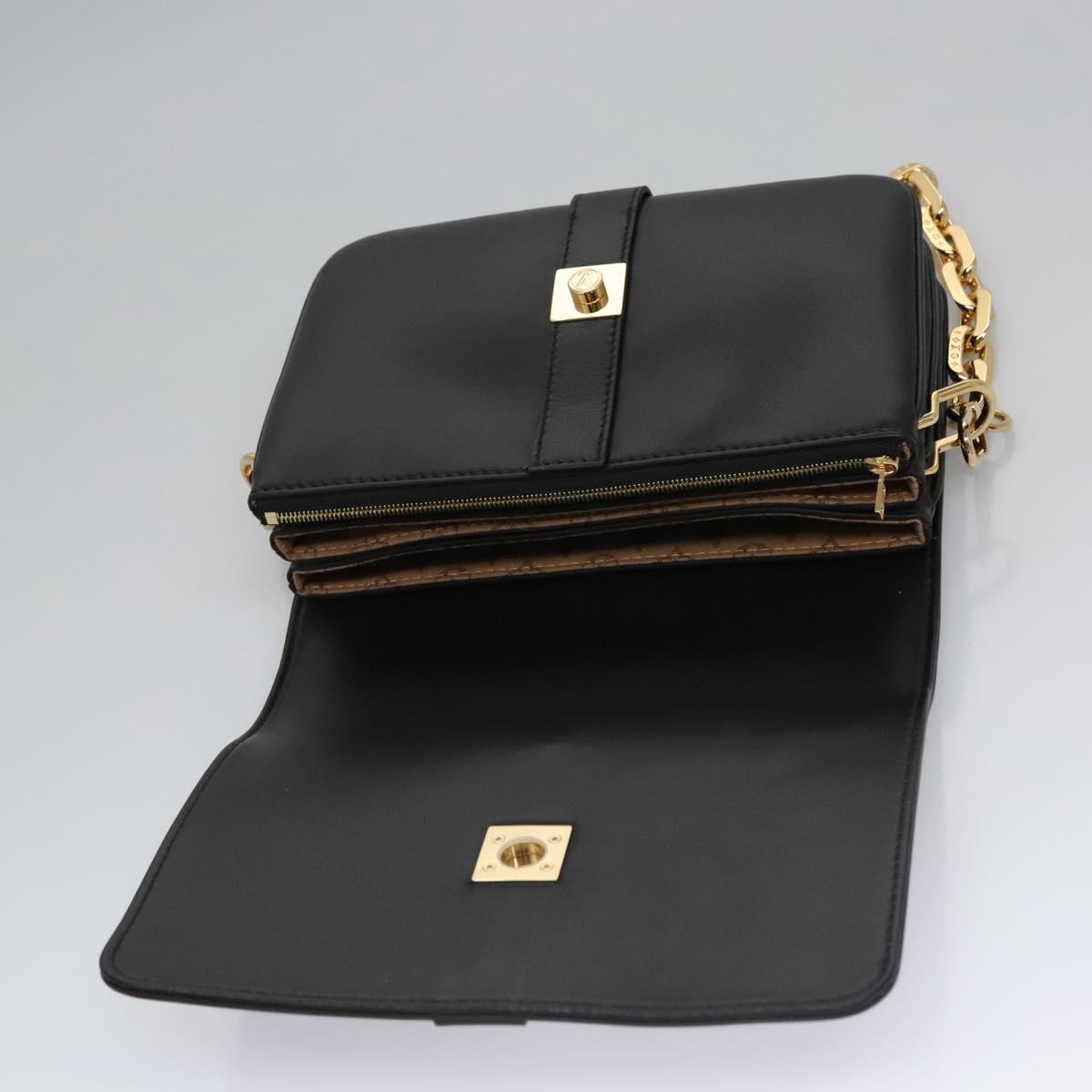 LOUIS VUITTON Rendezvous Shoulder Bag Leather Black M57743 LV Auth ar13279SAM