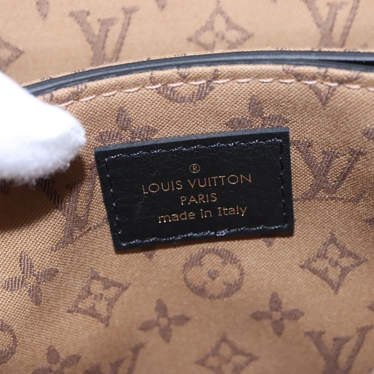 LOUIS VUITTON Rendezvous Shoulder Bag Leather Black M57743 LV Auth ar13279A