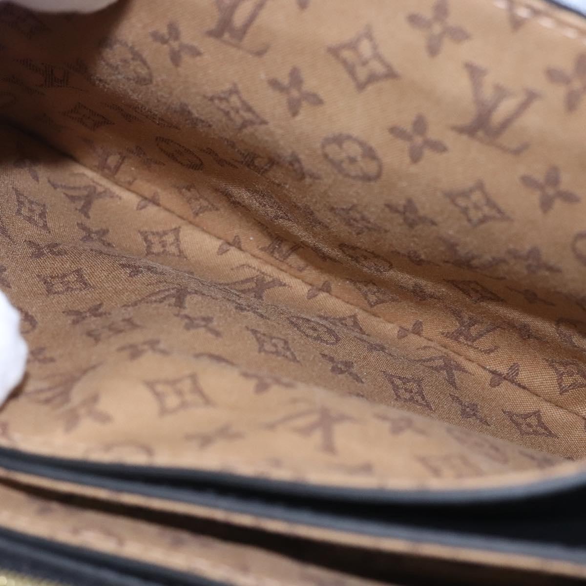 LOUIS VUITTON Rendezvous Shoulder Bag Leather Black M57743 LV Auth ar13279A