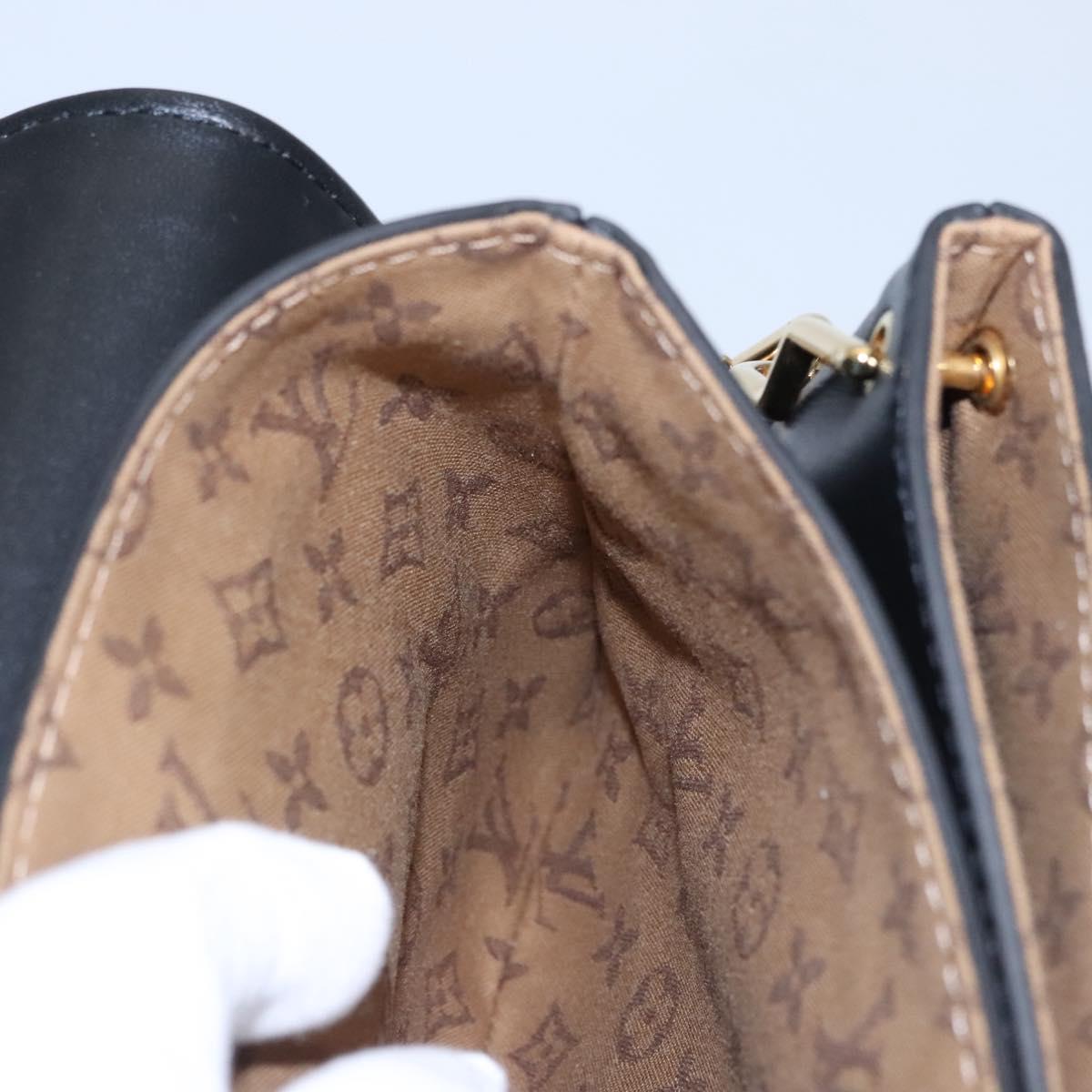 LOUIS VUITTON Rendezvous Shoulder Bag Leather Black M57743 LV Auth ar13279SAM