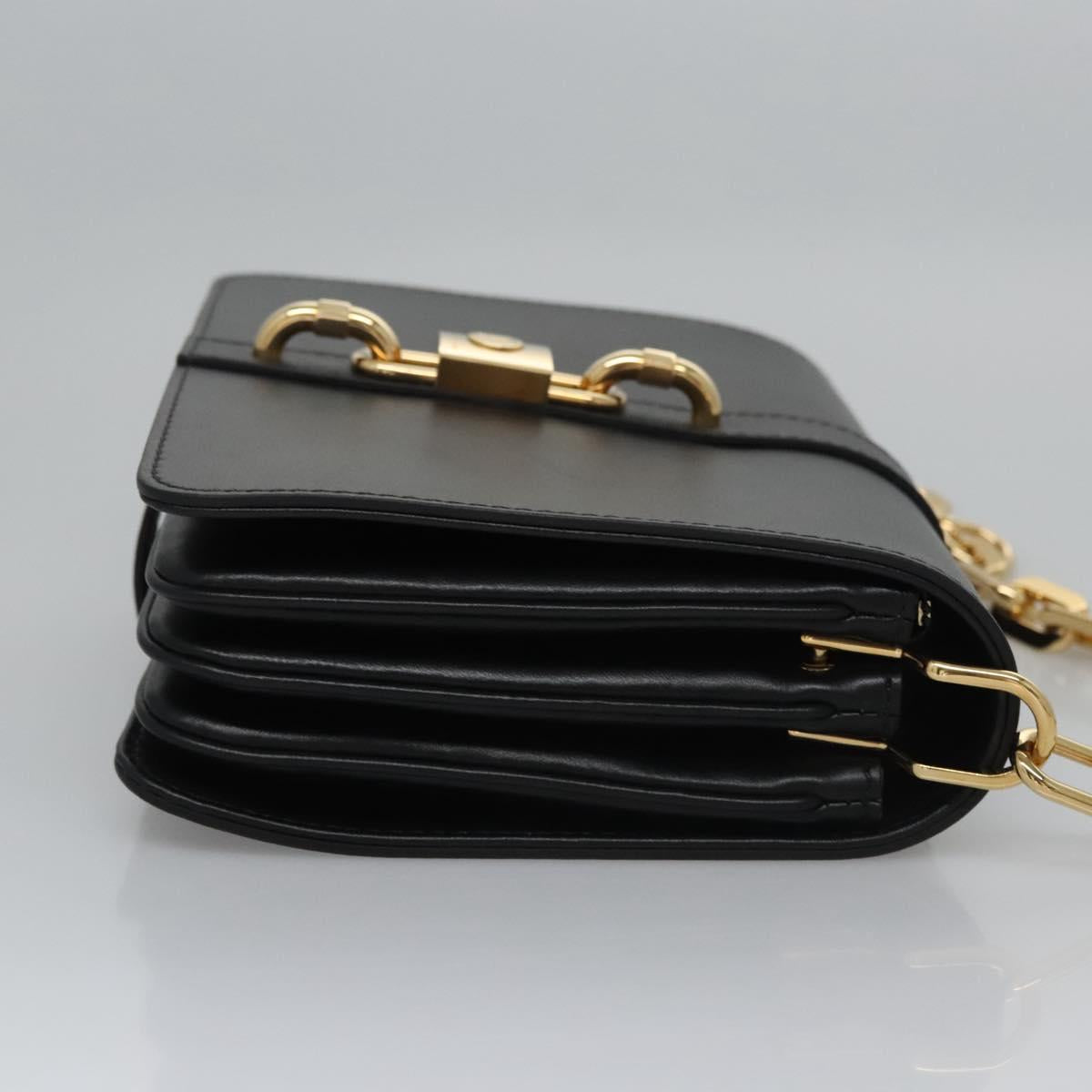 LOUIS VUITTON Rendezvous Shoulder Bag Leather Black M57743 LV Auth ar13279SAM