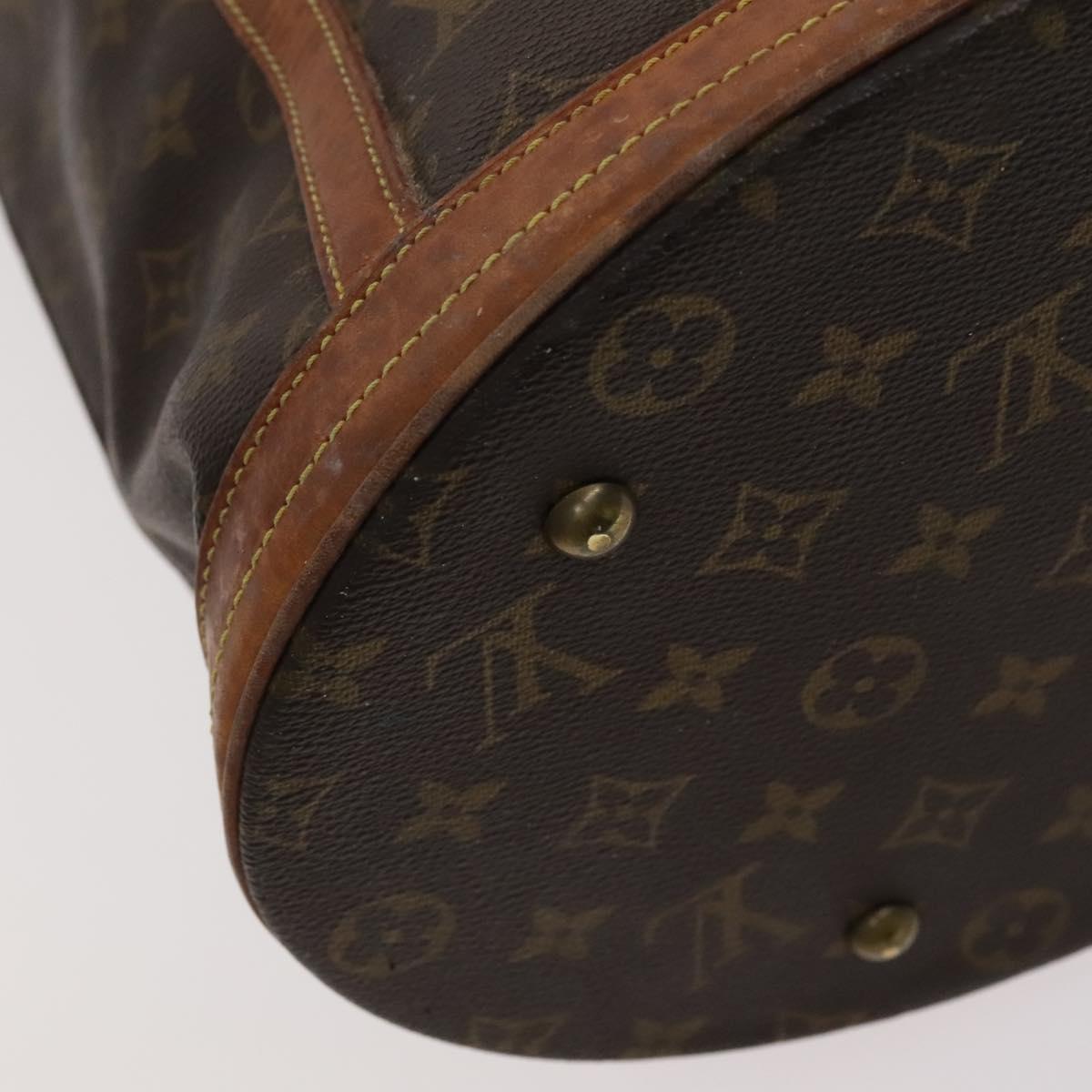 LOUIS VUITTON Monogram Bucket GM Shoulder Bag M42236 LV Auth ar13284