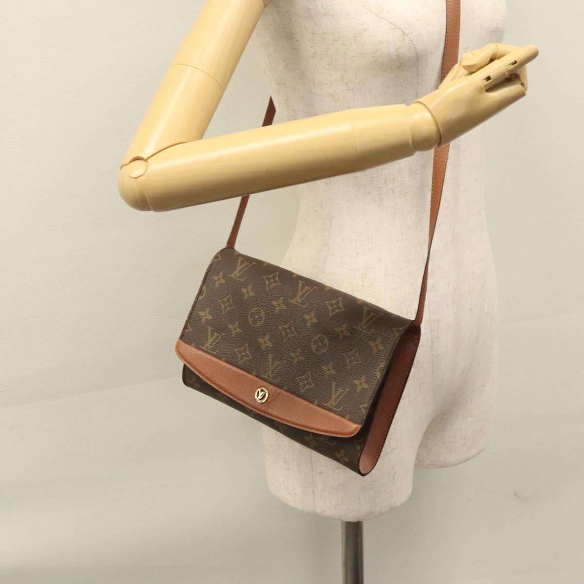 LOUIS VUITTON Monogram Bordeaux 24 Shoulder Bag M51798 LV Auth ar13297