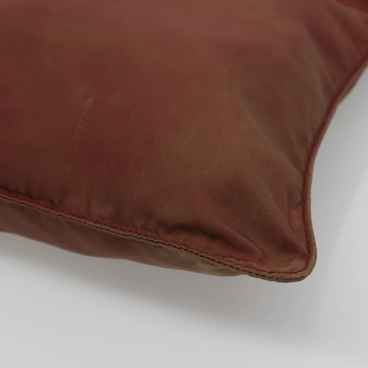 PRADA Shoulder Bag Nylon Wine Red Auth ar13308