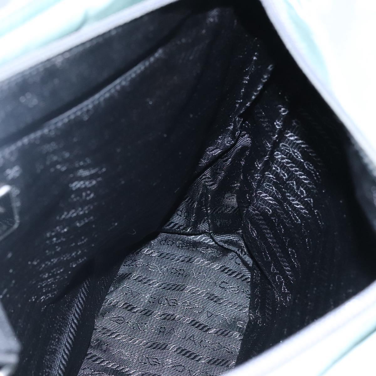 PRADA Tote Bag Nylon Gray Silver Auth ar13324