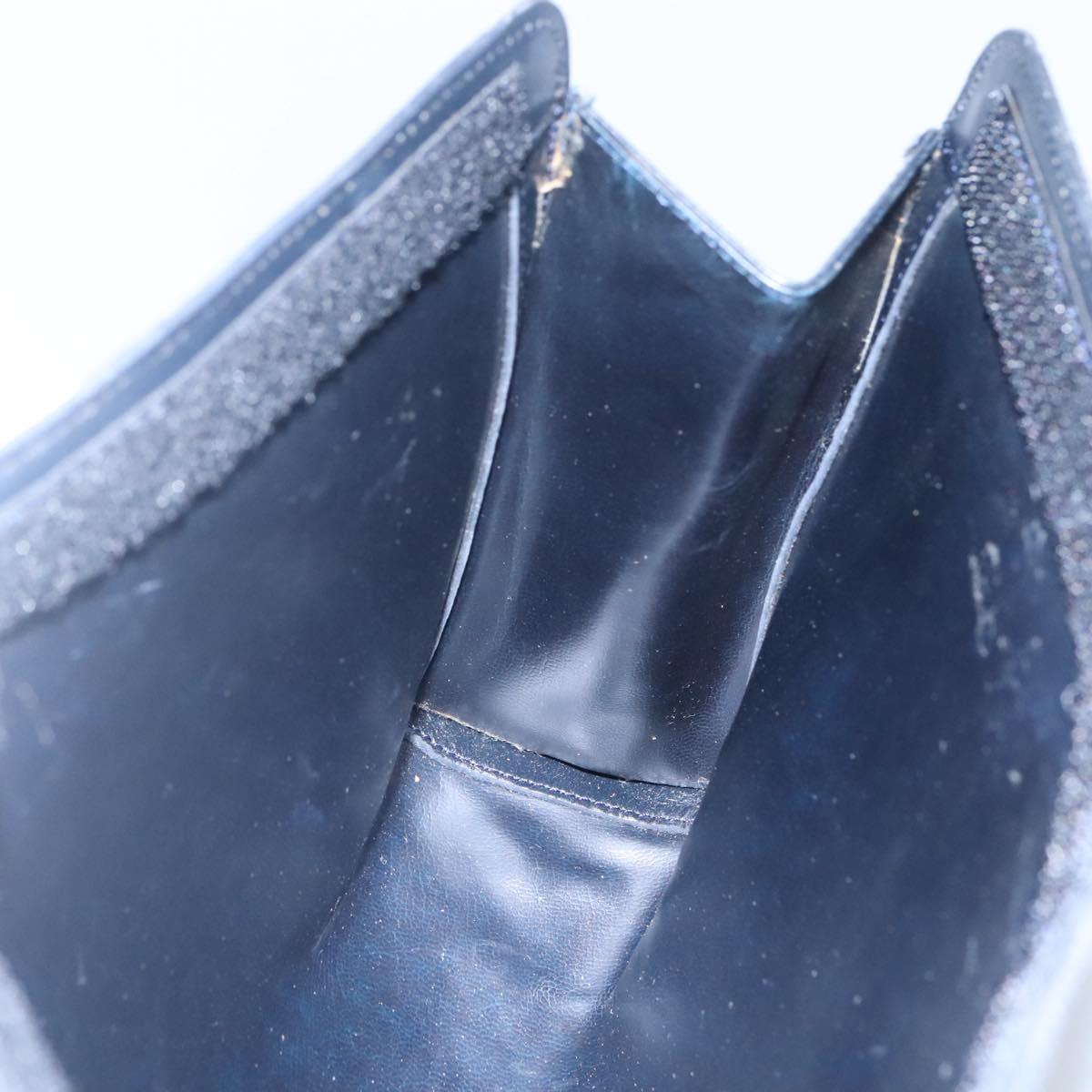 CELINE C Sulky Clutch Bag Canvas Navy Auth ar13331