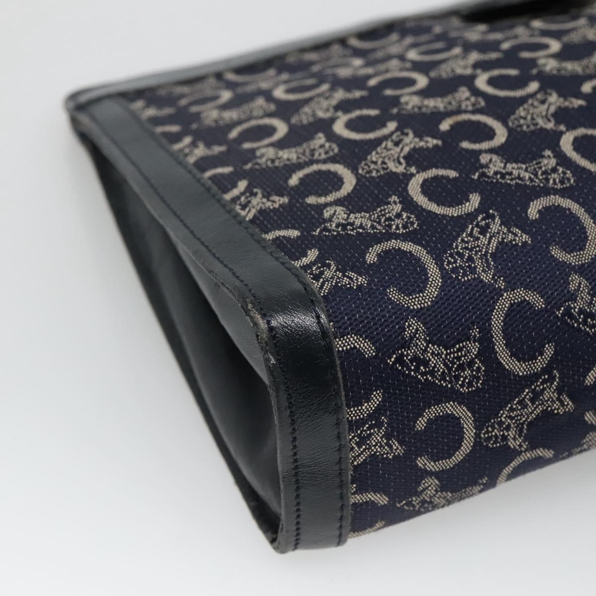 CELINE C Sulky Clutch Bag Canvas Navy Auth ar13331