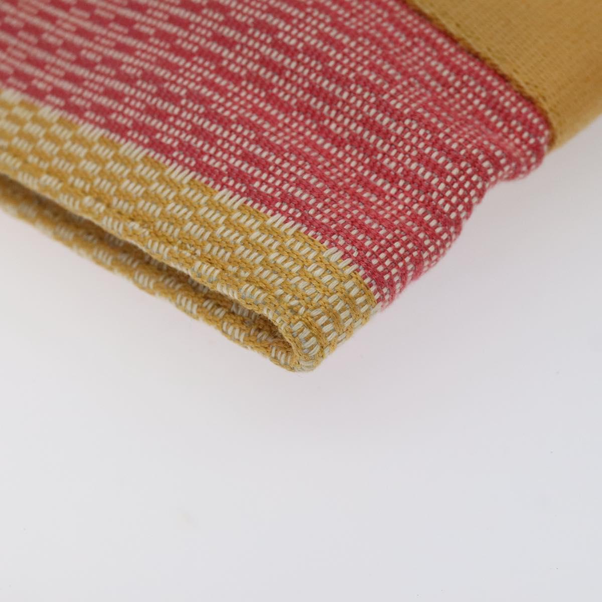 HERMES NY Madison store only Pochette Bag Canvas Multicolor Auth ar13335