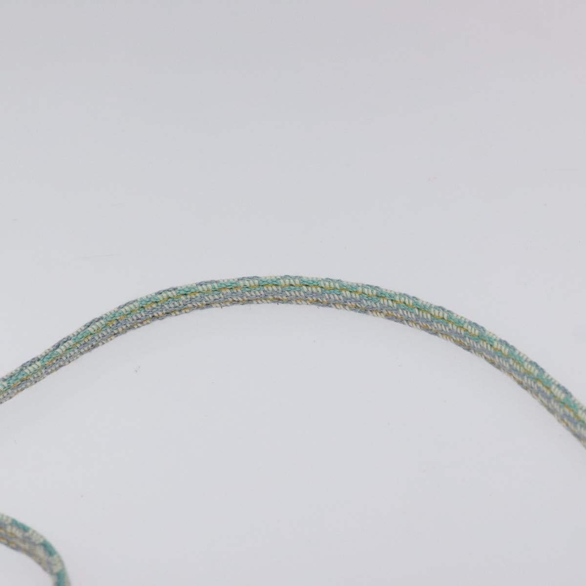 HERMES NY Madison store only Pochette Bag Canvas Multicolor Auth ar13335