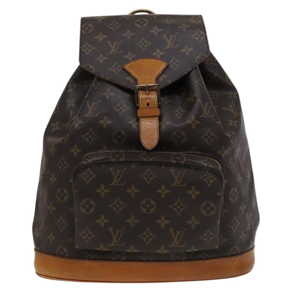 LOUIS VUITTON Monogram Montsouris GM Backpack M51135 LV Auth ar13339