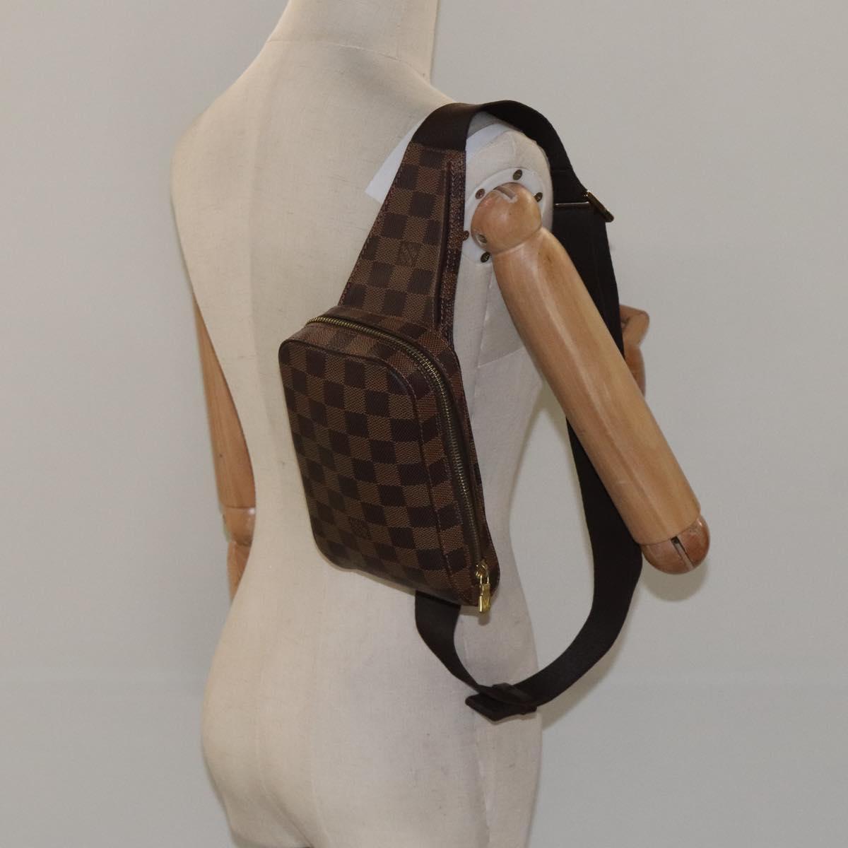 LOUIS VUITTON Damier Ebene Geronimos Shoulder Bag N51994 LV Auth ar13388