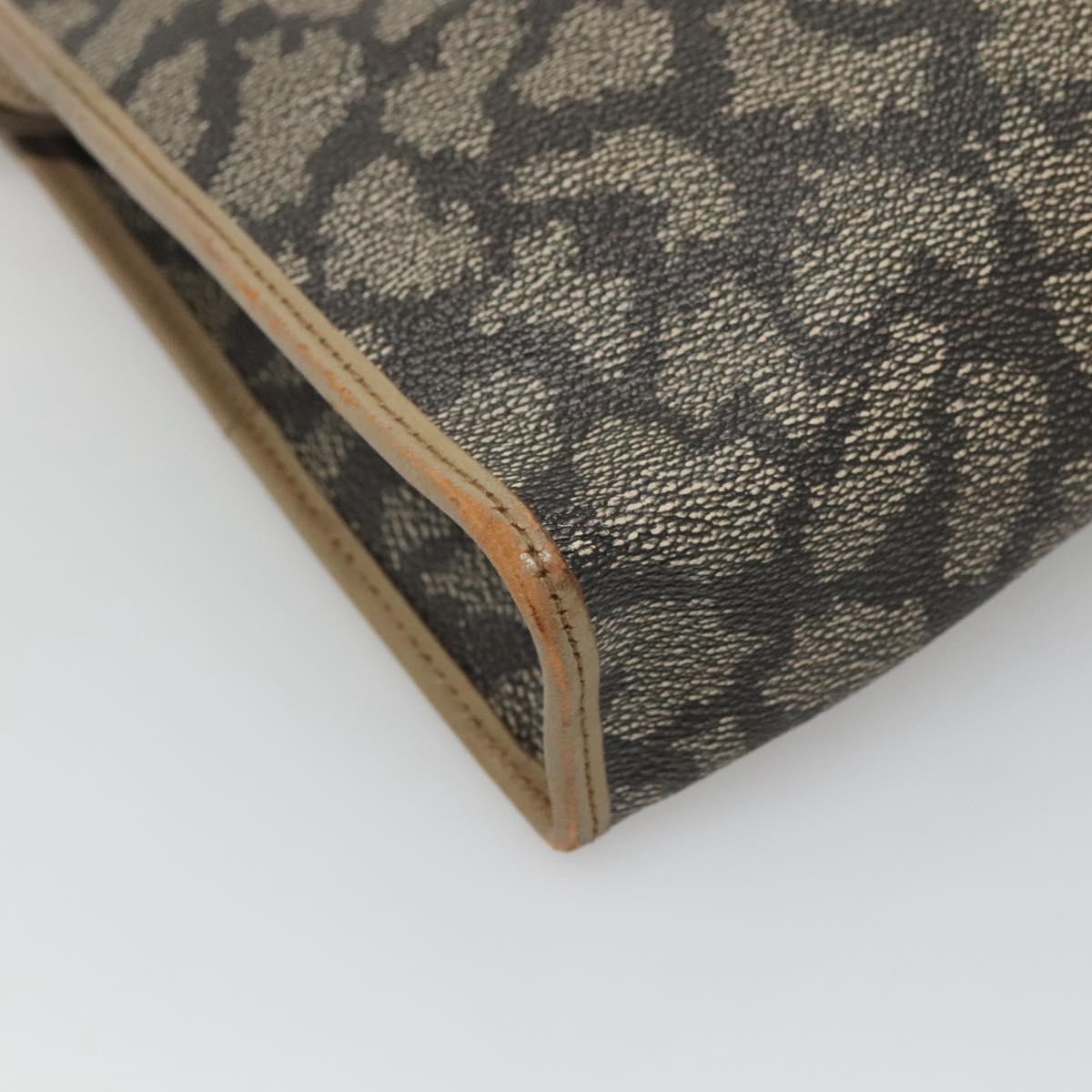 SAINT LAURENT Clutch Bag PVC Beige Auth ar13391