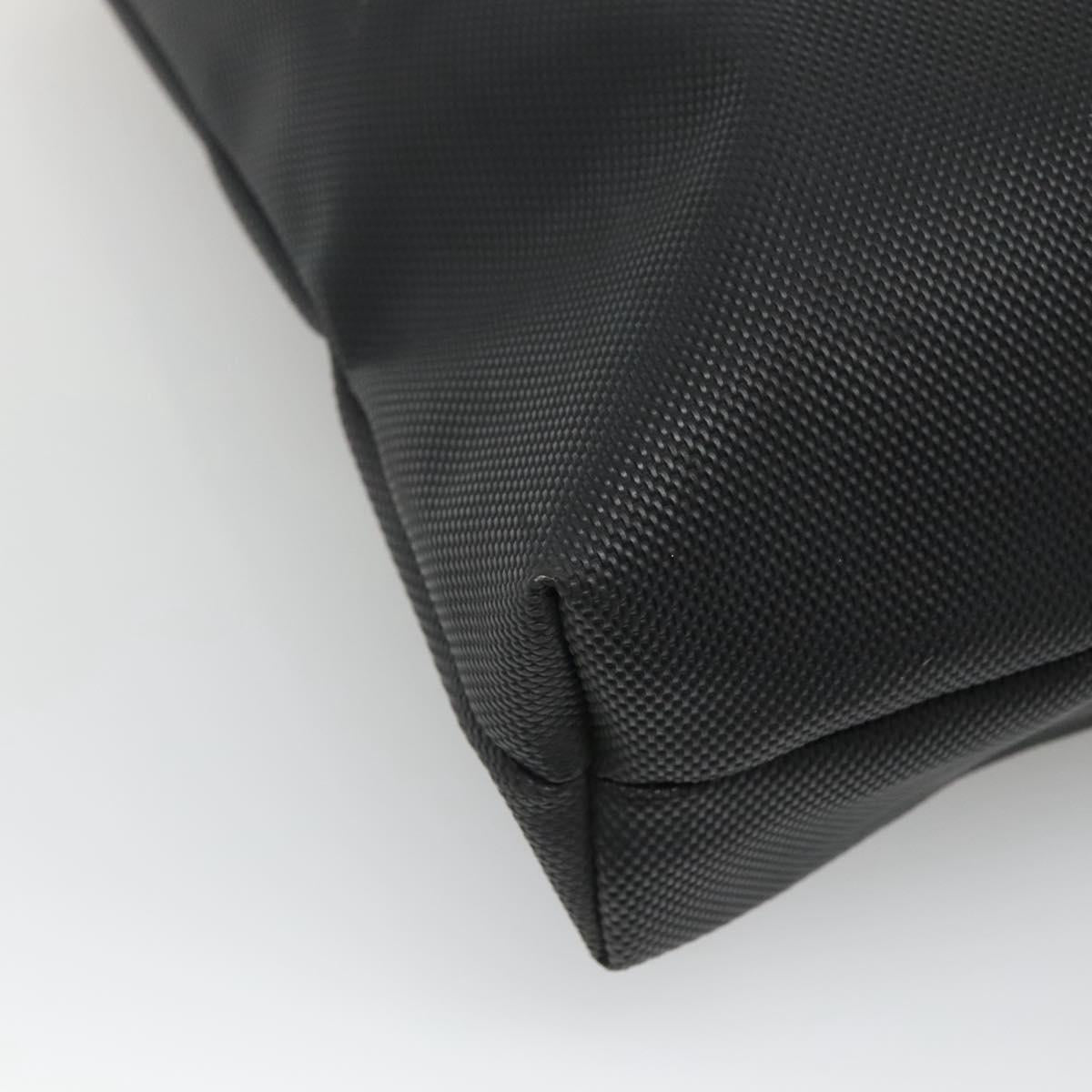 Salvatore Ferragamo Tote Bag PVC Leather Black Gold Auth ar13392