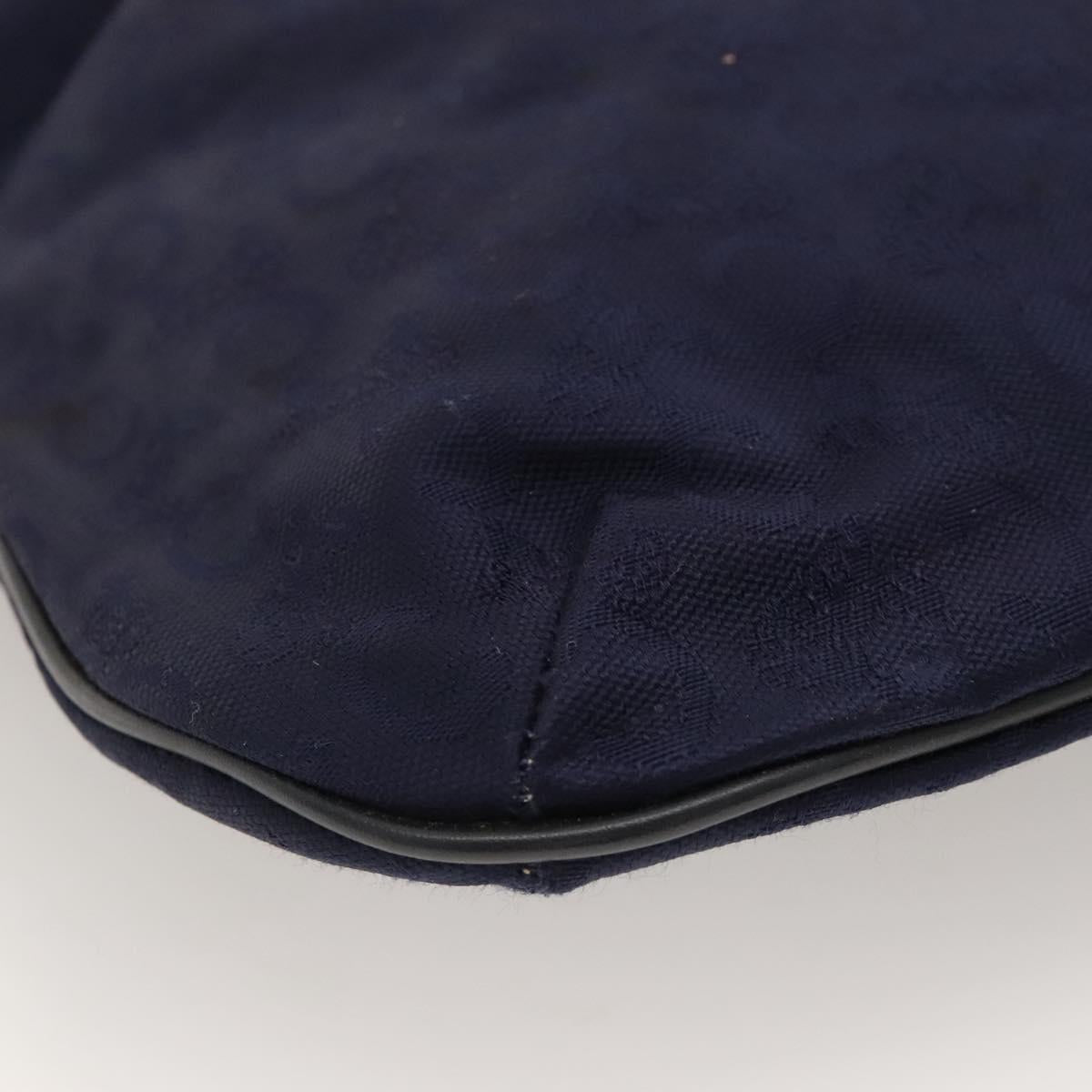 CELINE C Sulky Hand Bag Canvas Navy Auth ar13420