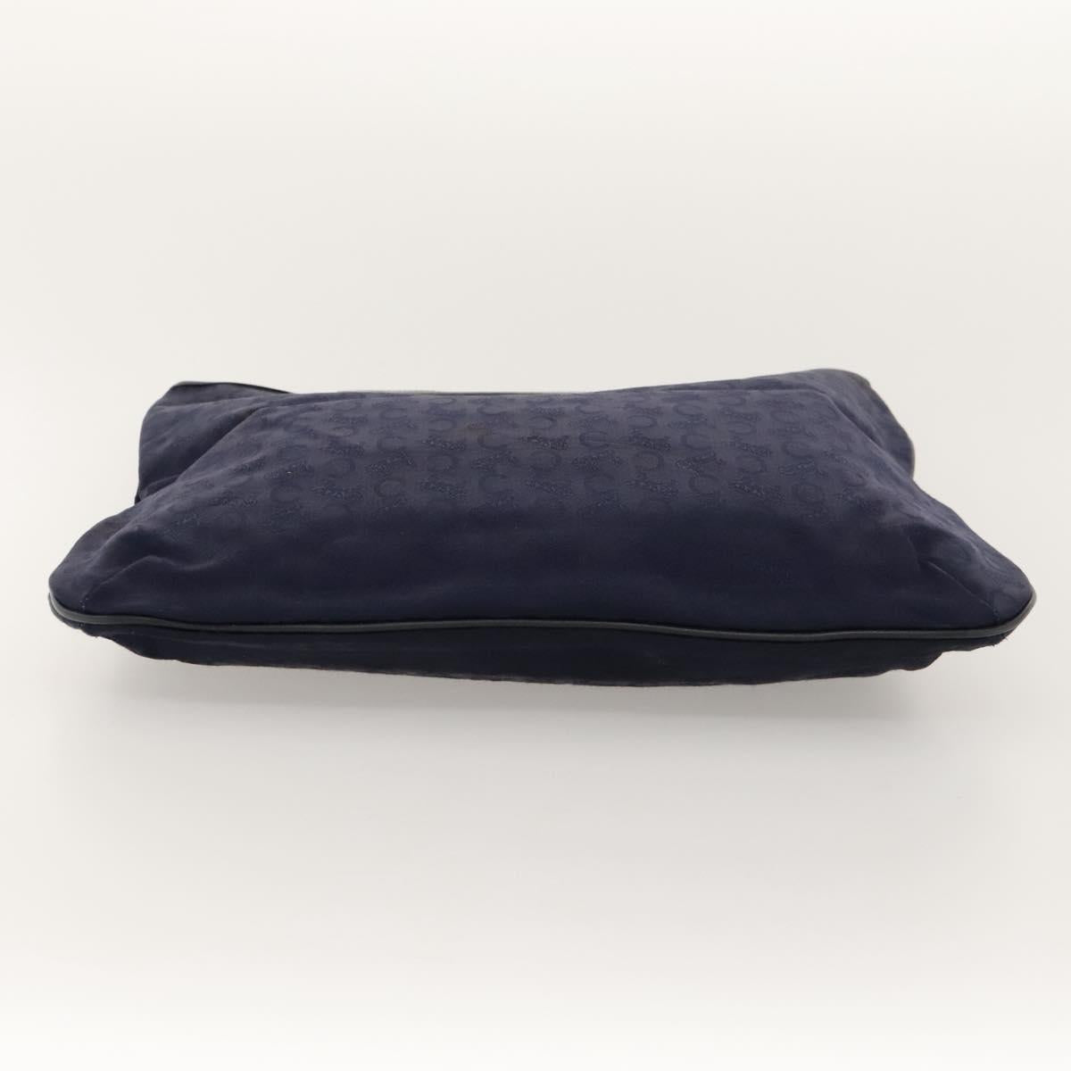 CELINE C Sulky Hand Bag Canvas Navy Auth ar13420