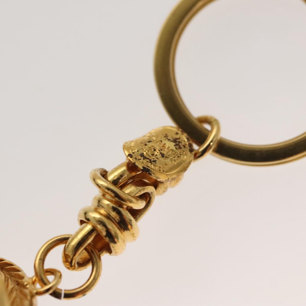 CHANEL COCO Mark Key Ring metal Gold CC Auth ar13427