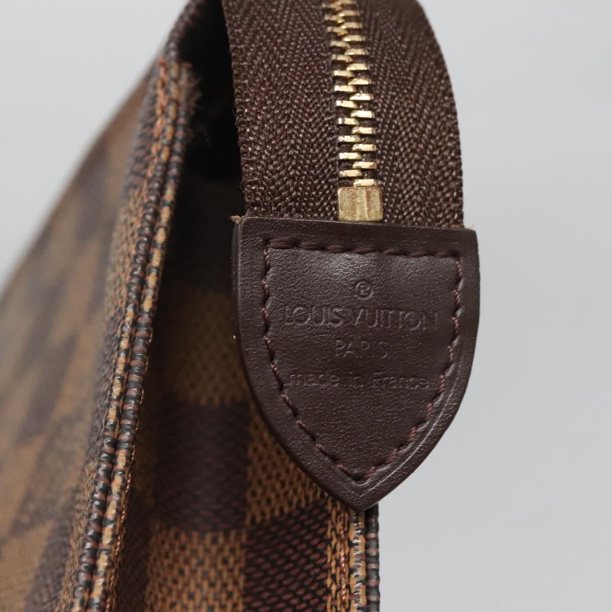LOUIS VUITTON Damier Ebene Poche Toilette 26 Pouch N47543 LV Auth ar13444
