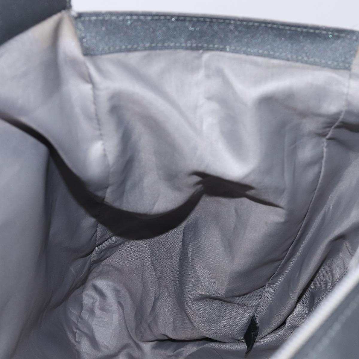CHANEL Sports Tote Bag Nylon Gray White CC Auth ar13479