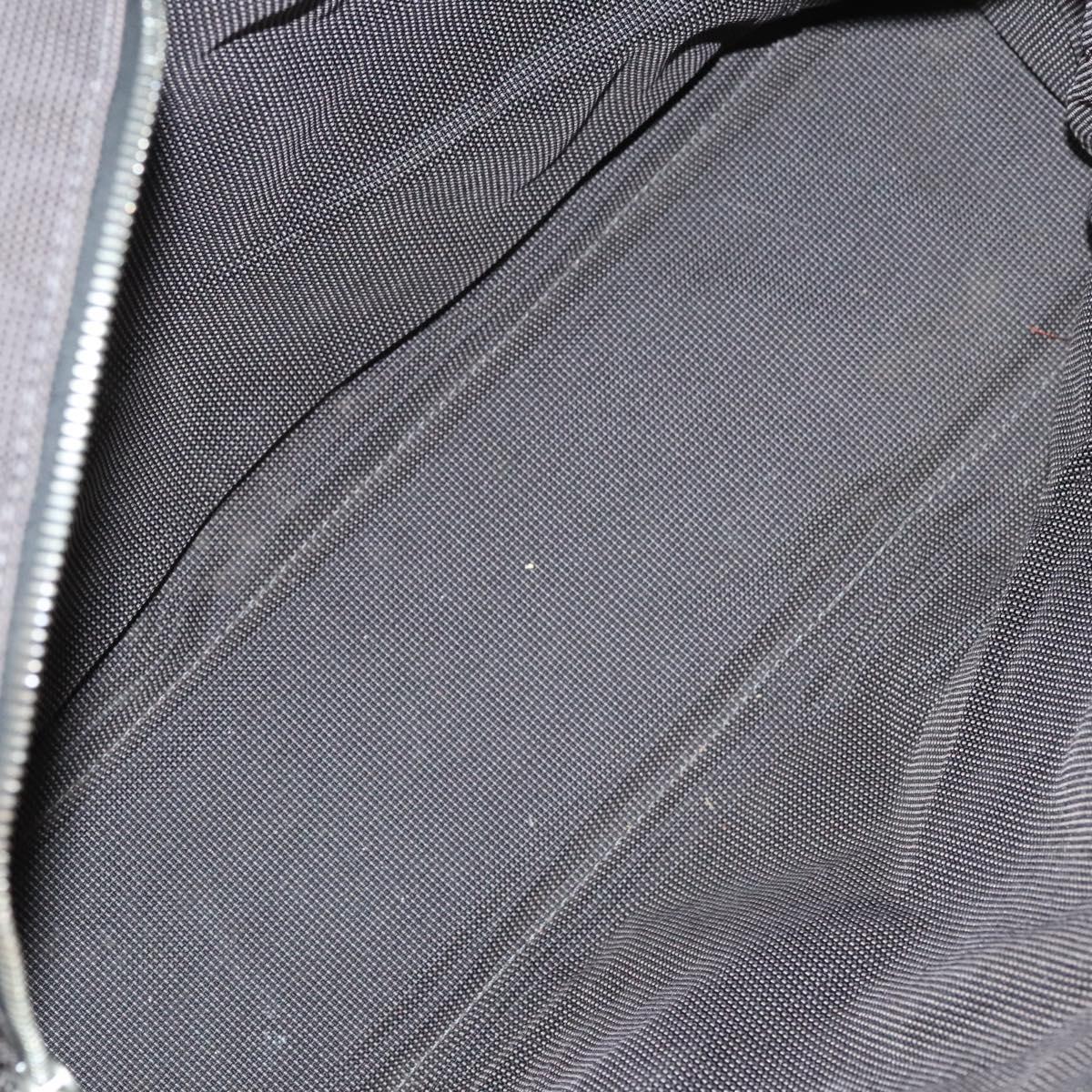 HERMES Her Line MM Tote Bag Canvas Gray Silver Auth ar13480