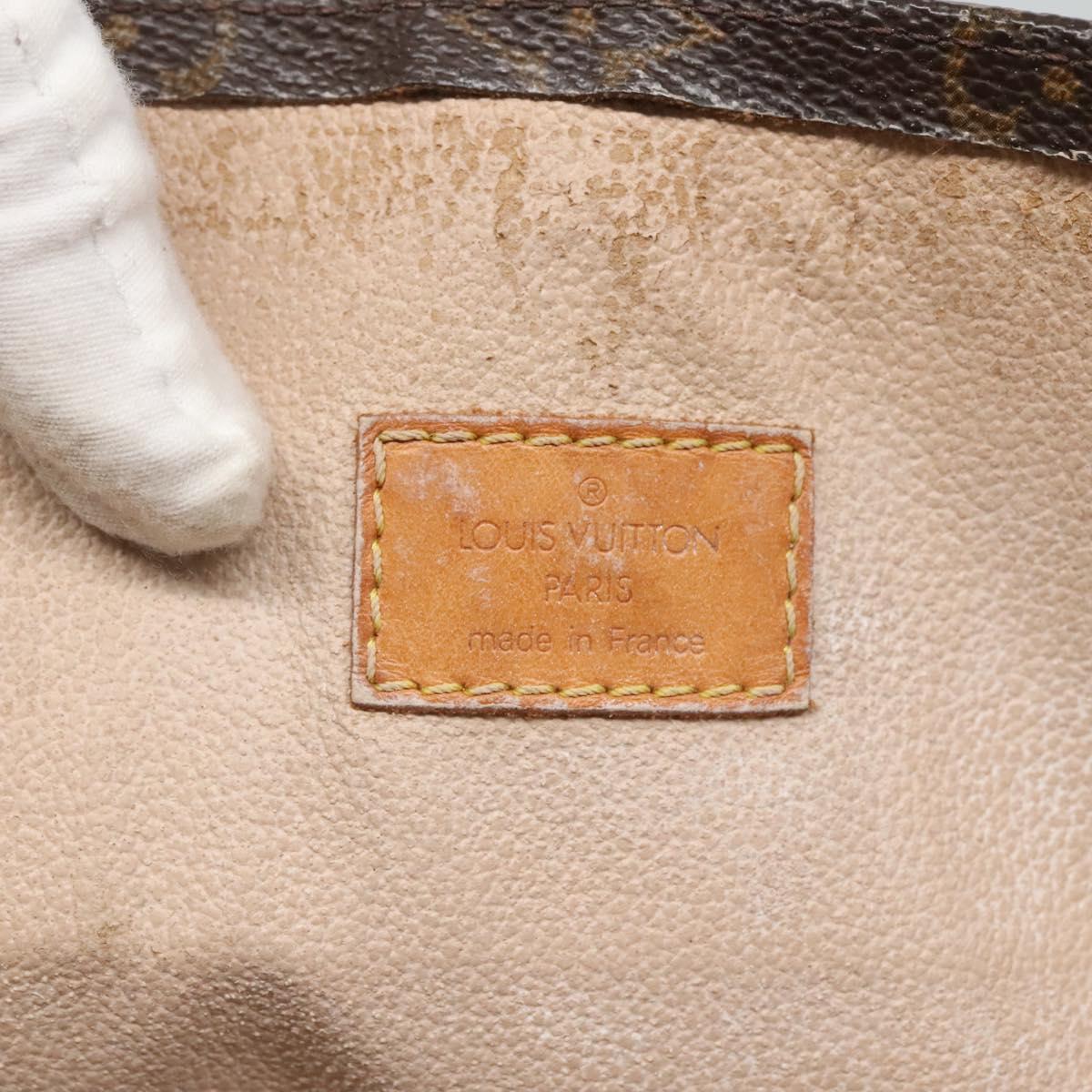 LOUIS VUITTON Monogram Sac Plat Hand Bag M51140 LV Auth ar13485