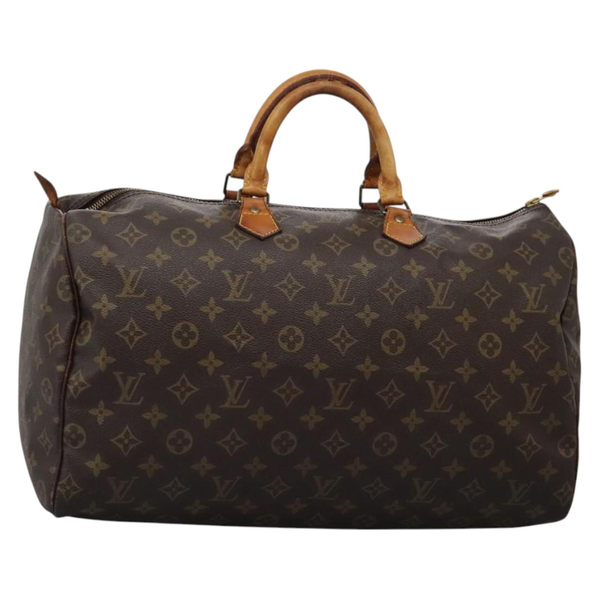 LOUIS VUITTON Monogram Speedy 40 Hand Bag M41522 LV Auth ar13487